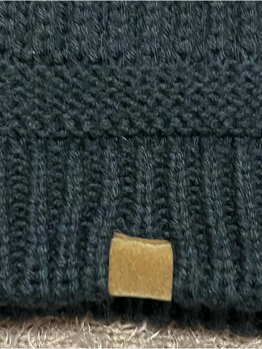 Sonoma Black Cable Knot Beanie